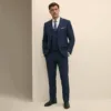 Bllmen 100% Worsted Wool All-Season Three-Piece Suit - 280561 Classic 280g Twill