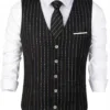 Bllmen 100% Worsted Wool All-Season Suit Vest - 2024 Classic 280g Twill