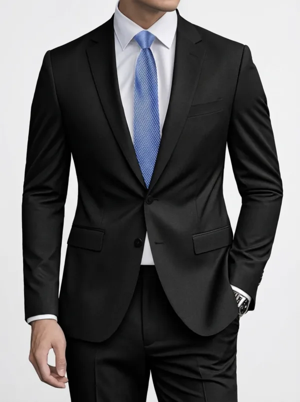 Bllmen 100% Flannel Wool Autumn & Winter Two-Piece Suit - 29010 Classic 320g Twill