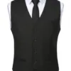 Bllmen 100% Worsted Wool All-Season Suit Vest - 2000 Classic 280g Twill