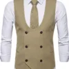 Bllmen 100% Worsted Wool All-Season Suit Vest - 2022 Classic 280g Twill