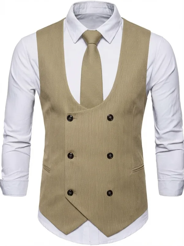 Bllmen 100% Worsted Wool All-Season Suit Vest - 2022 Classic 280g Twill