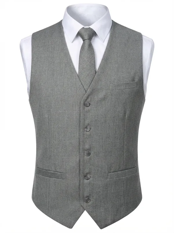 Bllmen 100% Worsted Wool Spring & Summer Suit Vest - 25000 Classic 300-425g Twill