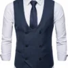 Bllmen 100% Worsted Wool All-Season Suit Vest - 2021 Classic 280g Twill