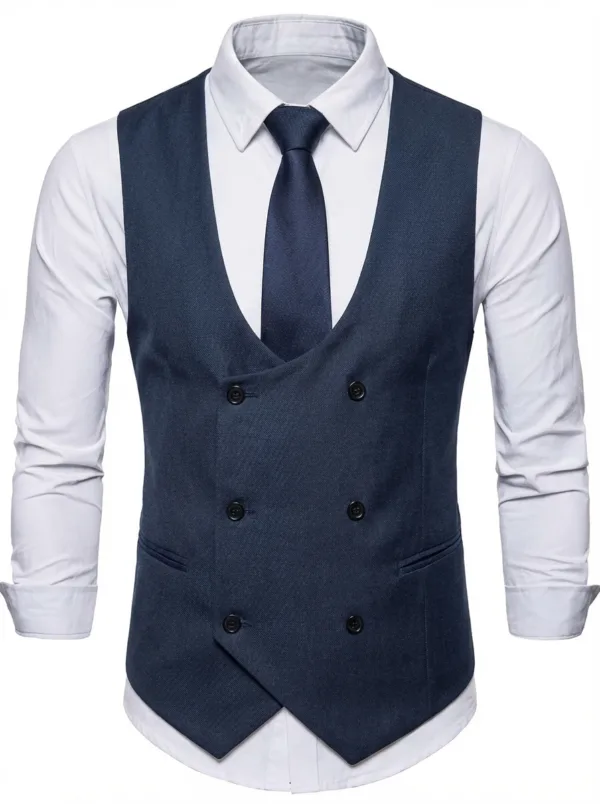 Bllmen 100% Worsted Wool All-Season Suit Vest - 2021 Classic 280g Twill