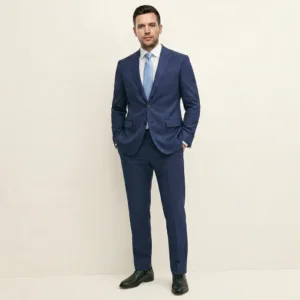 Bllmen 100% Worsted Wool Fall & Winter Two-Piece Suit - 29008 Classic 300-320g Twill