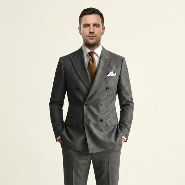 Bllmen 100% Worsted Wool Fall & Winter Two-Piece Suit - 29002 Classic 300-320g Twill