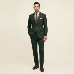 Bllmen 100% Worsted Wool Fall & Winter Two-Piece Suit - 29006 Classic 300-320g Twill