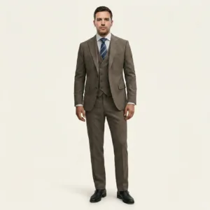 Bllmen 100% Worsted Wool Fall & Winter Three-Piece Suit - 29003 Classic 300-320g Twill