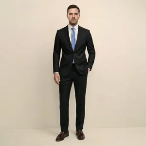 Bllmen 100% Flannel Wool Autumn & Winter Two-Piece Suit - 29010 Classic 320g Twill