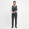 Bllmen 100% Worsted Wool All-Season Three-Piece Suit - 280102 Classic 280g Twill