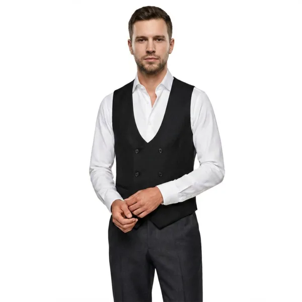 Bllmen 100% Worsted Wool All-Season Three-Piece Suit - 280104 Classic 280g Twill