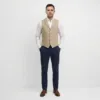 Bllmen 100% Worsted Wool All-Season Three-Piece Suit - 280132 Classic 280g Twill
