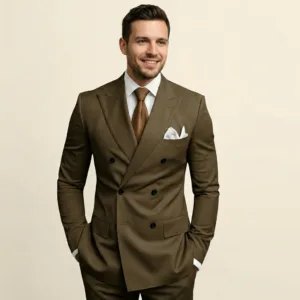Bllmen 100% Worsted Wool All-Season Two-Piece Suit - 280158 Classic 280g Twill