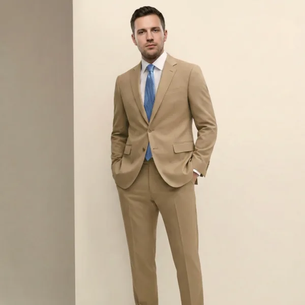 Bllmen 100% Worsted Wool All-Season Two-Piece Suit - 280194 Classic 280g Twill