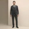 Bllmen 100% Worsted Wool All-Season Three-Piece Suit - 280212 Classic 280g Twill