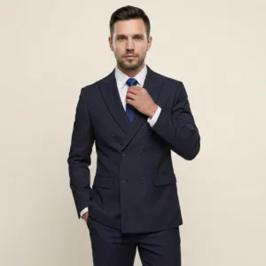 Bllmen 100% Worsted Wool All-Season Three-Piece Suit - 280111 Classic 280g Twill