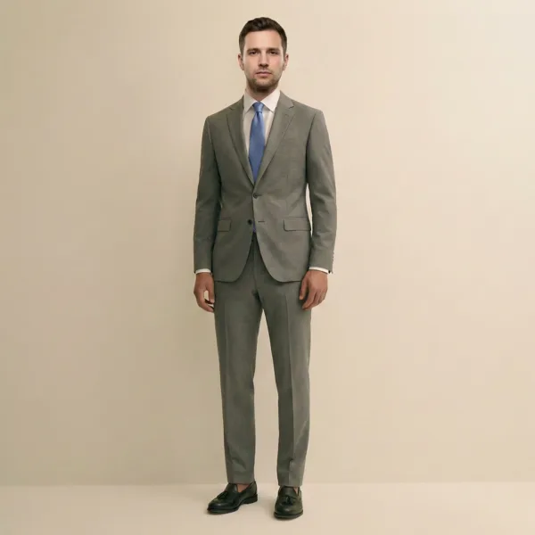 Bllmen 100% Worsted Wool Fall & Winter Two-Piece Suit - 29000 Classic 300-320g Twill