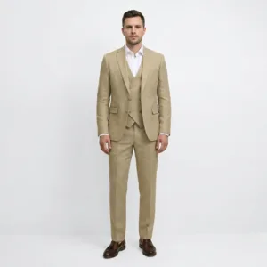 Bllmen 100% Worsted Wool All-Season Three-Piece Suit - 2022 Classic 280g Twill