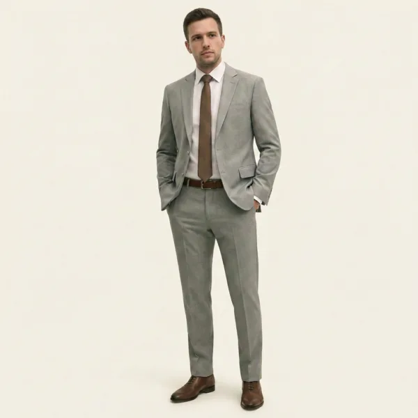 Bllmen 100% Worsted Wool S&S Season Two-Piece Suit - 25000 Classic 300-425g Twill
