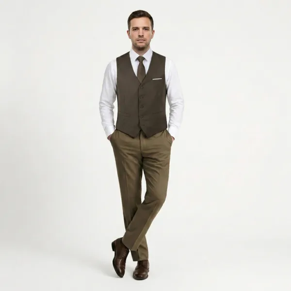 Bllmen 100% Worsted Wool S&S Season Three-Piece Suit - 25008 Classic 300-425g Twill
