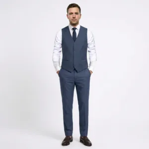 Bllmen 100% Worsted Wool All-Season Suit Vest - 2021 Classic 280g Twill