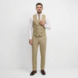 Bllmen 100% Worsted Wool All-Season Suit Vest - 2022 Classic 280g Twill