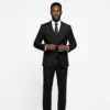 Bllmen 100% Worsted Wool All-Season Three-Piece Suit - 2000 Classic 280g Twill
