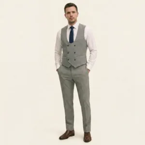 Bllmen 100% Worsted Wool Spring & Summer Suit Vest - 25000 Classic 300-425g Twill