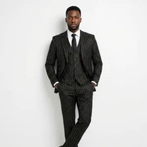 Bllmen 100% Worsted Wool All-Season Three-Piece Suit - 2024 Classic 280g Twill