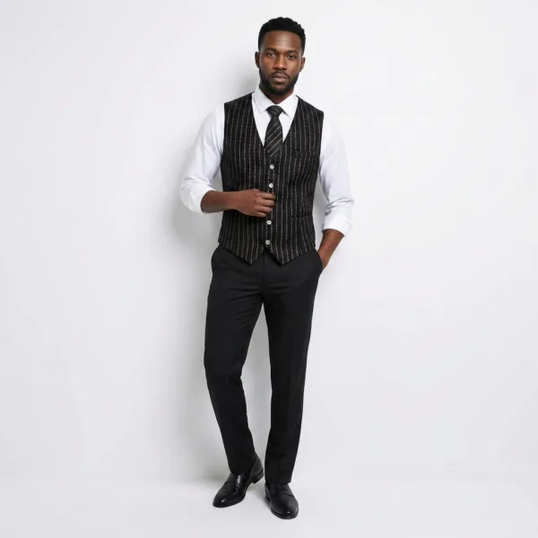 Bllmen 100% Worsted Wool All-Season Three-Piece Suit - 2024 Classic 280g Twill