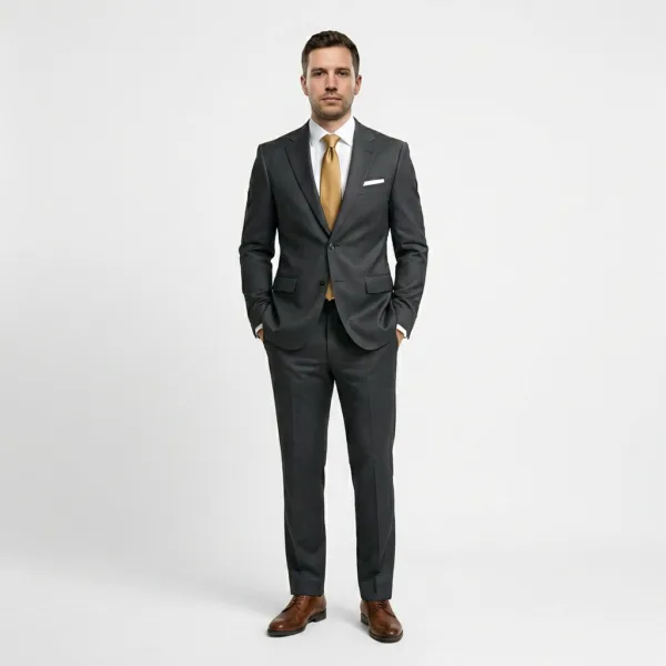 Bllmen 100% Worsted Wool S&S Season Two-Piece Suit - 25002 Classic 300-425g Twill