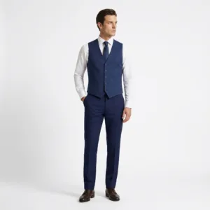 Bllmen 100% Worsted Wool All-Season Suit Vest - 2035 Classic 280g Twill